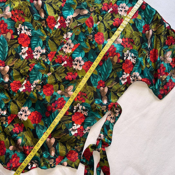 Floral Women's Robe - Multicolor - Picture 14 of 16